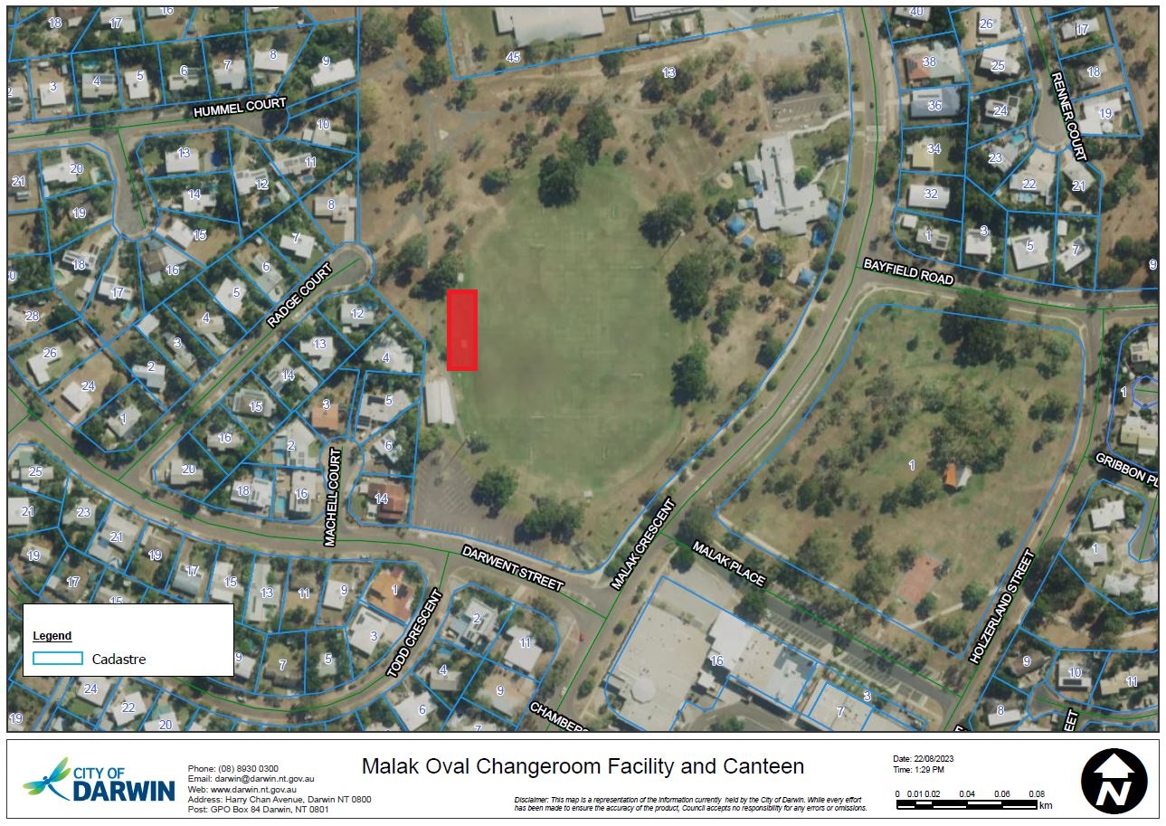 Construction of Malak Oval Changeroom Facility and Canteen City of